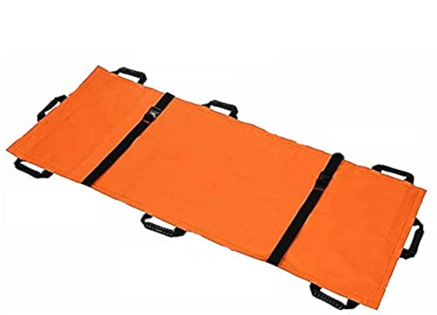 Healthcave Medical Emergency Portable Soft Stretcher/Soft Carry Sheet Patient Isolation Stretcher Stretcher (Foldable) (Soft Stretcher 8 Handles Orange) - Nylon