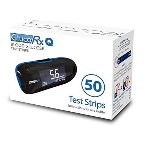 GlucoRxQ Glucose Test Strips (Pack of 50) (349-1347)