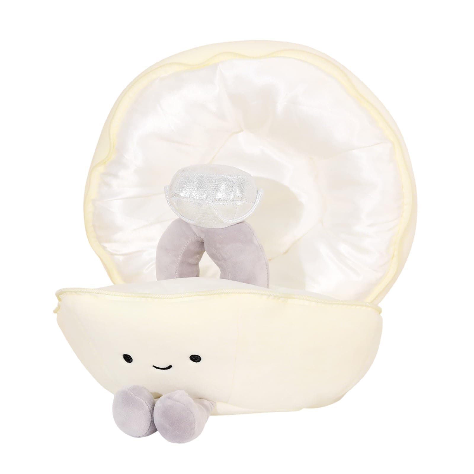 Drawelry Ring Box Plush Pillow Box Princess Diamond Ring Shell Case Throw Pillows Funny Soft Stuffed Dolls Sofa Bed Car Decor Pillow for Women Girls Wedding Birthday Gifts