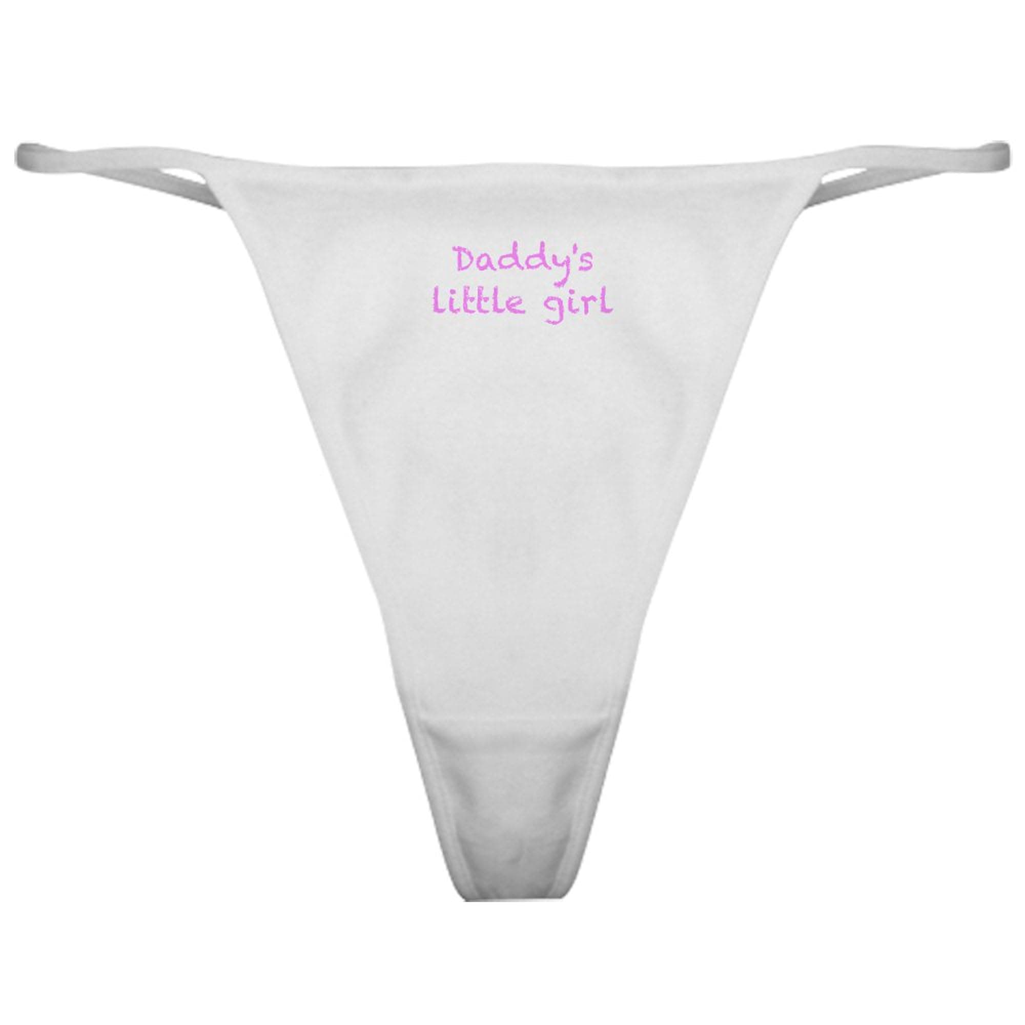 CafePress Daddy's Little Girl Classic Thong Underwear, Womens Panties
