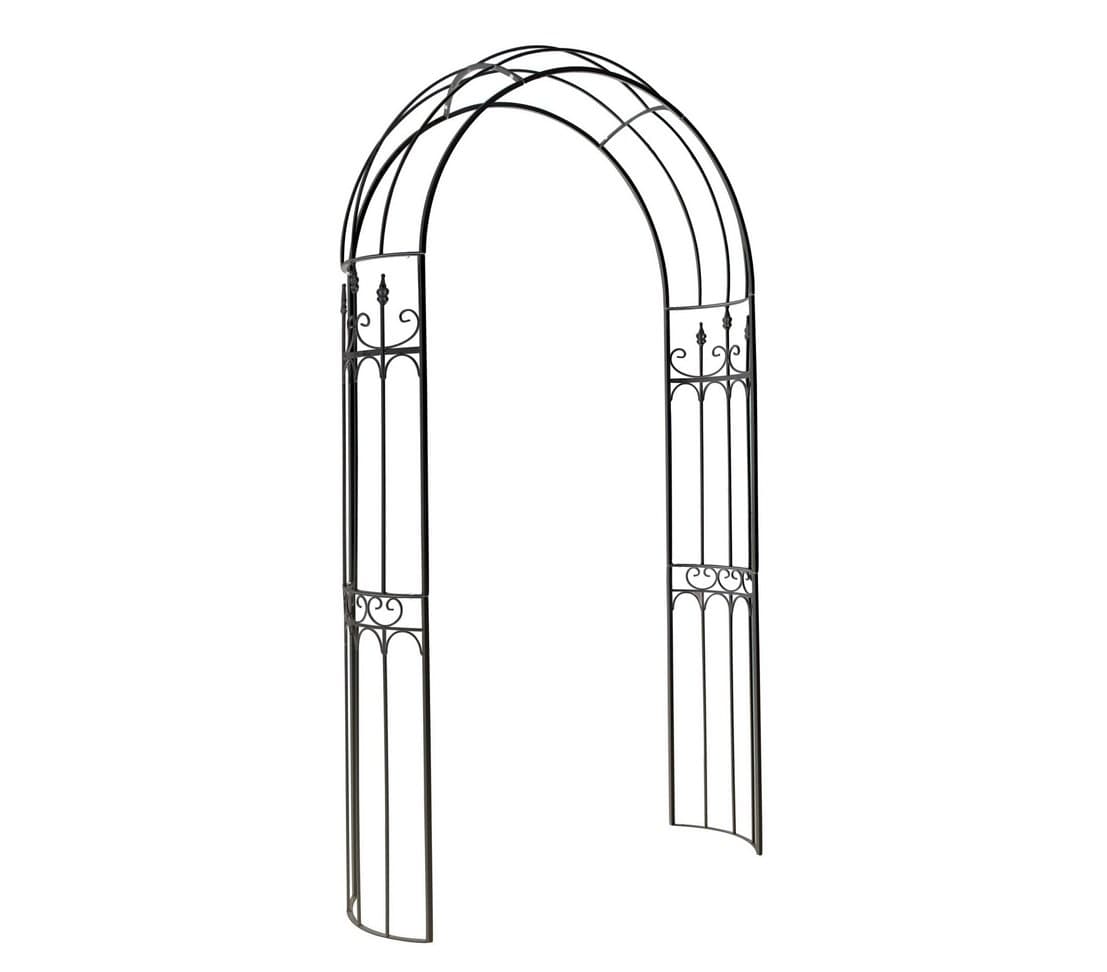 Dehner Alina Rose Arch, Approx. 233 x 132 x 38 cm – Metal, Black