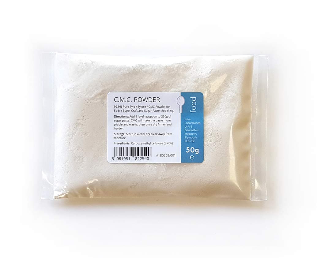 Intralabs Pure CMC Powder 50g Tylo Tylose Gum Tragacanth Sub Cake Edible Glue Sugarpaste