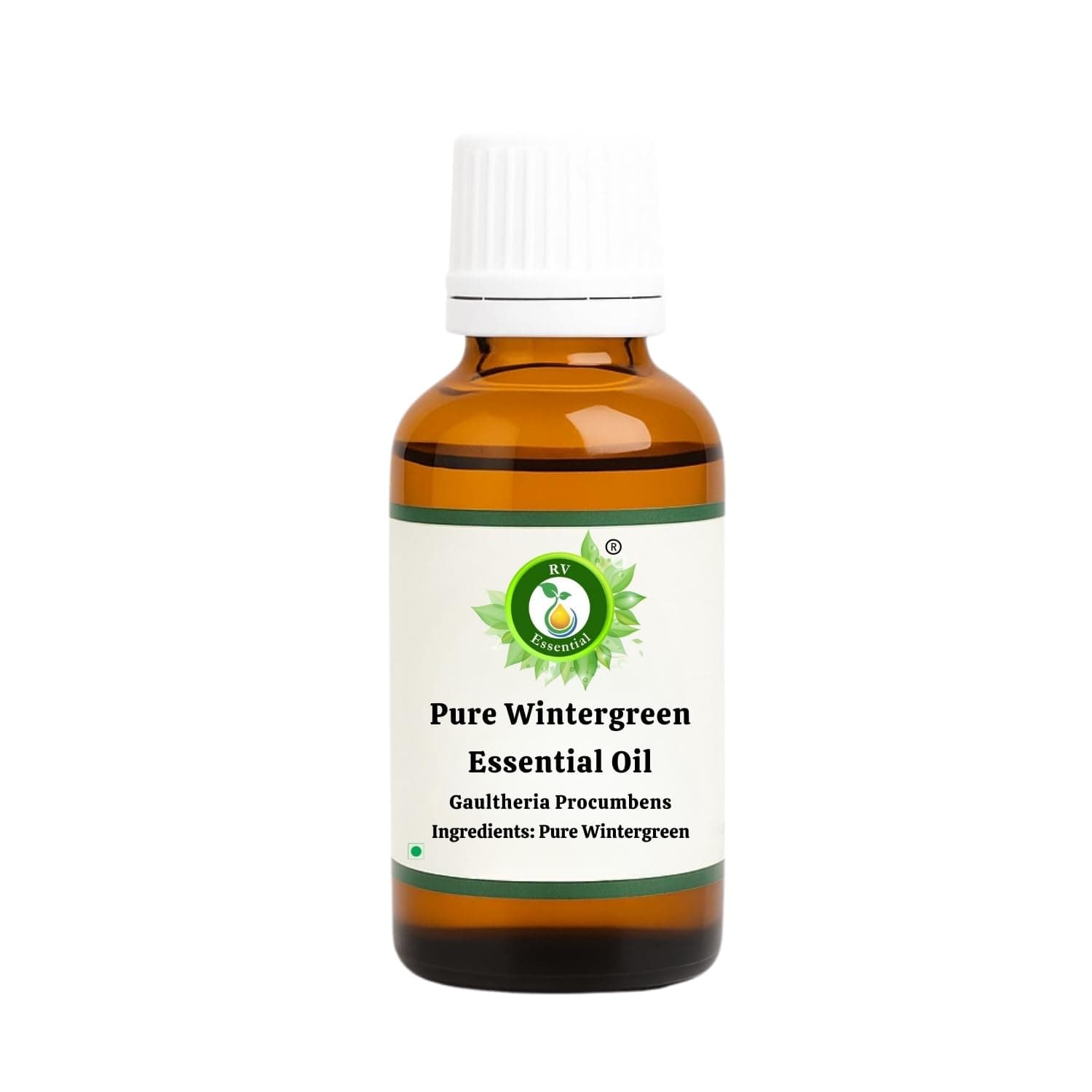 R V Essential Pure Wintergreen Essential Oil 50ml- Gaultheria Procumbens (100% Pure and Natural Steam Distilled) For Skin Face Hair Body Scalp Massage Aromatherapy Diffuser Soap Candle Perfume Making