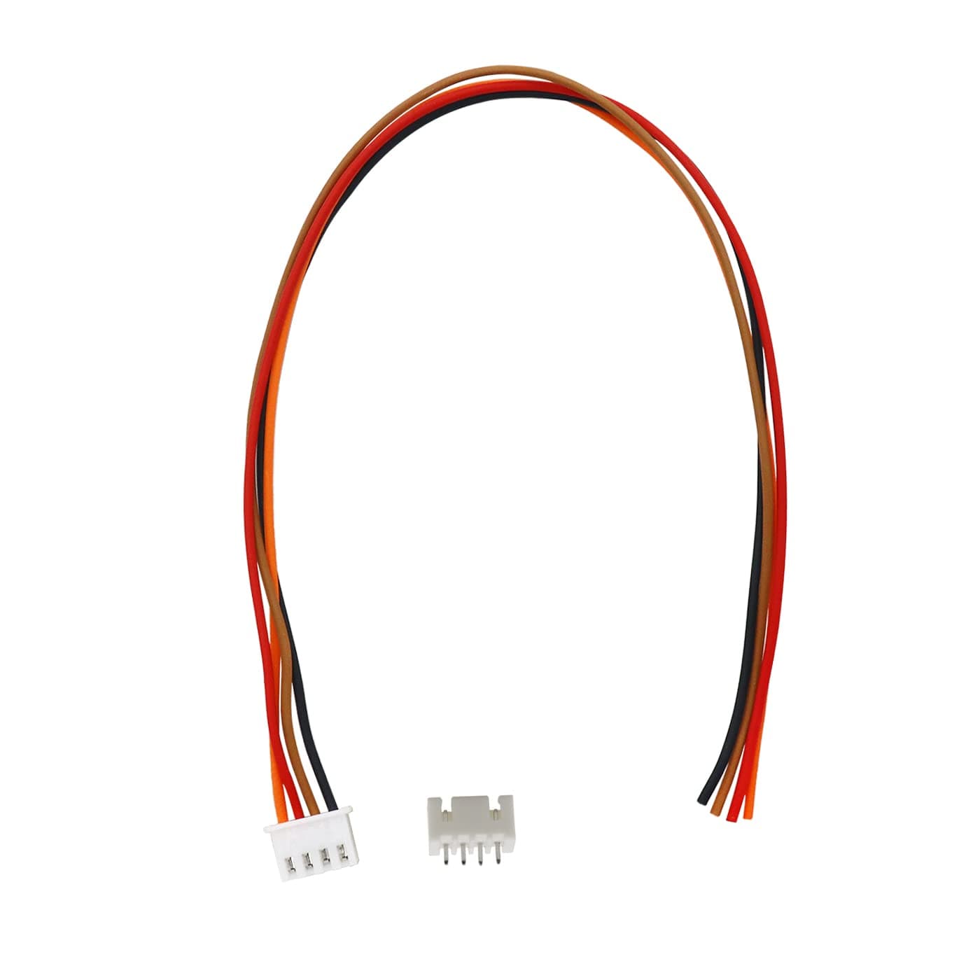 Electronic Spices 4 Pin Xh Jst Wire Connector 2.5mm Pitch Male and Female Pair (Pack of 20 Pair)