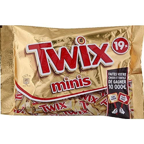 Twix - Mini Biscuits Topped with Caramel and Coated with Milk Chocolate - Mini Biscuits Nappés De Caramel Et Enrobés De Chocolat Au Lait - The 400G Sachet - Price Per Unit - Fast Delivery