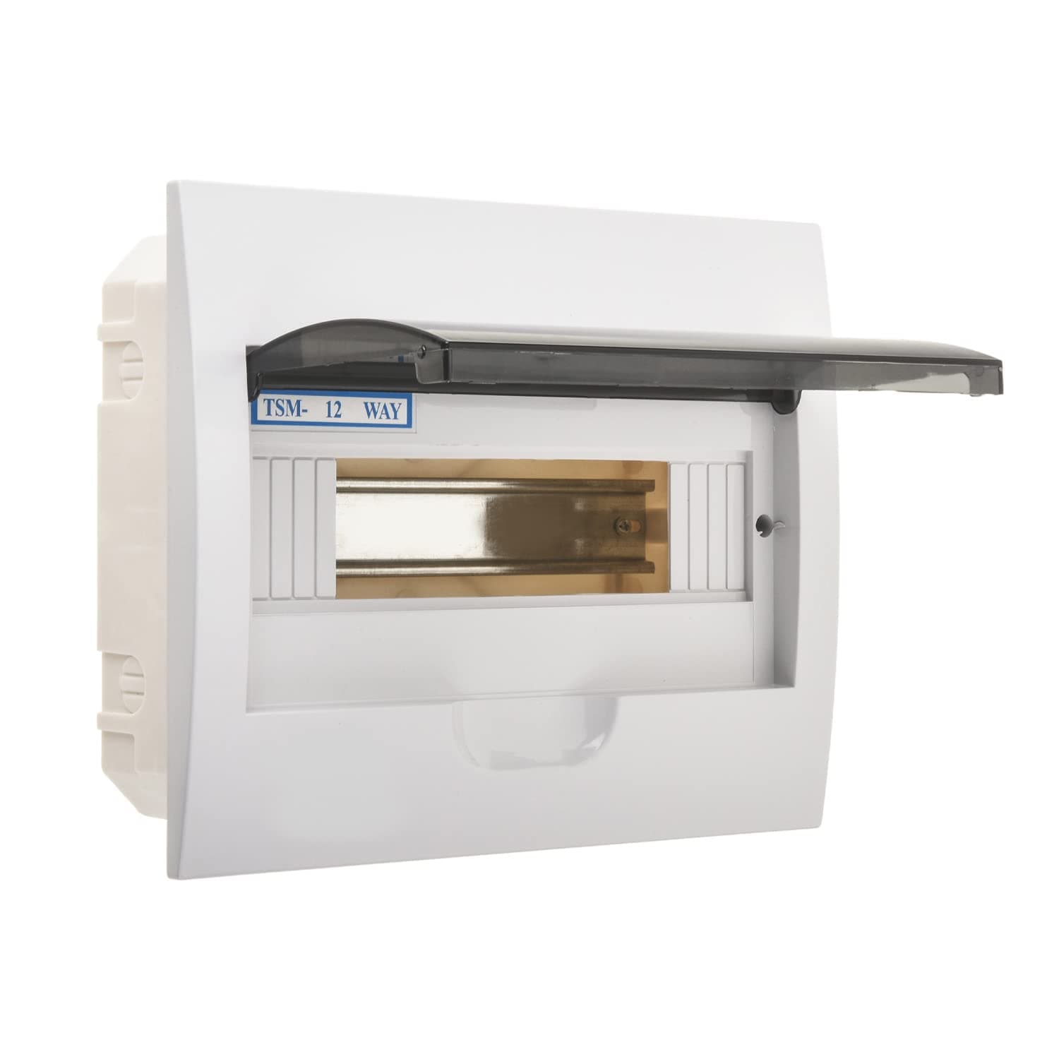 FielectCircuit Breaker Box 12 Way Power Distribution Box ABS Plastic Power Distribution Protection Box for Circuit Breaker, 256x200x66mm/10.08"x7.87"x2.60"