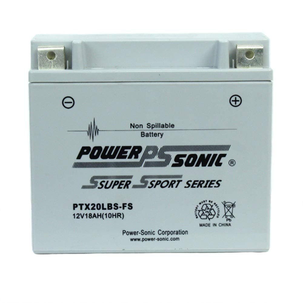 Power Sonic PTX20LBS-FS 12V 18AH Replaces Exide Champion 20LBS, 16L-BS, 20L-BS