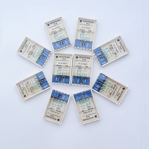Treedental Dental Root Canal Hedstroem File Stainless 21MM-#30 (10 packs)