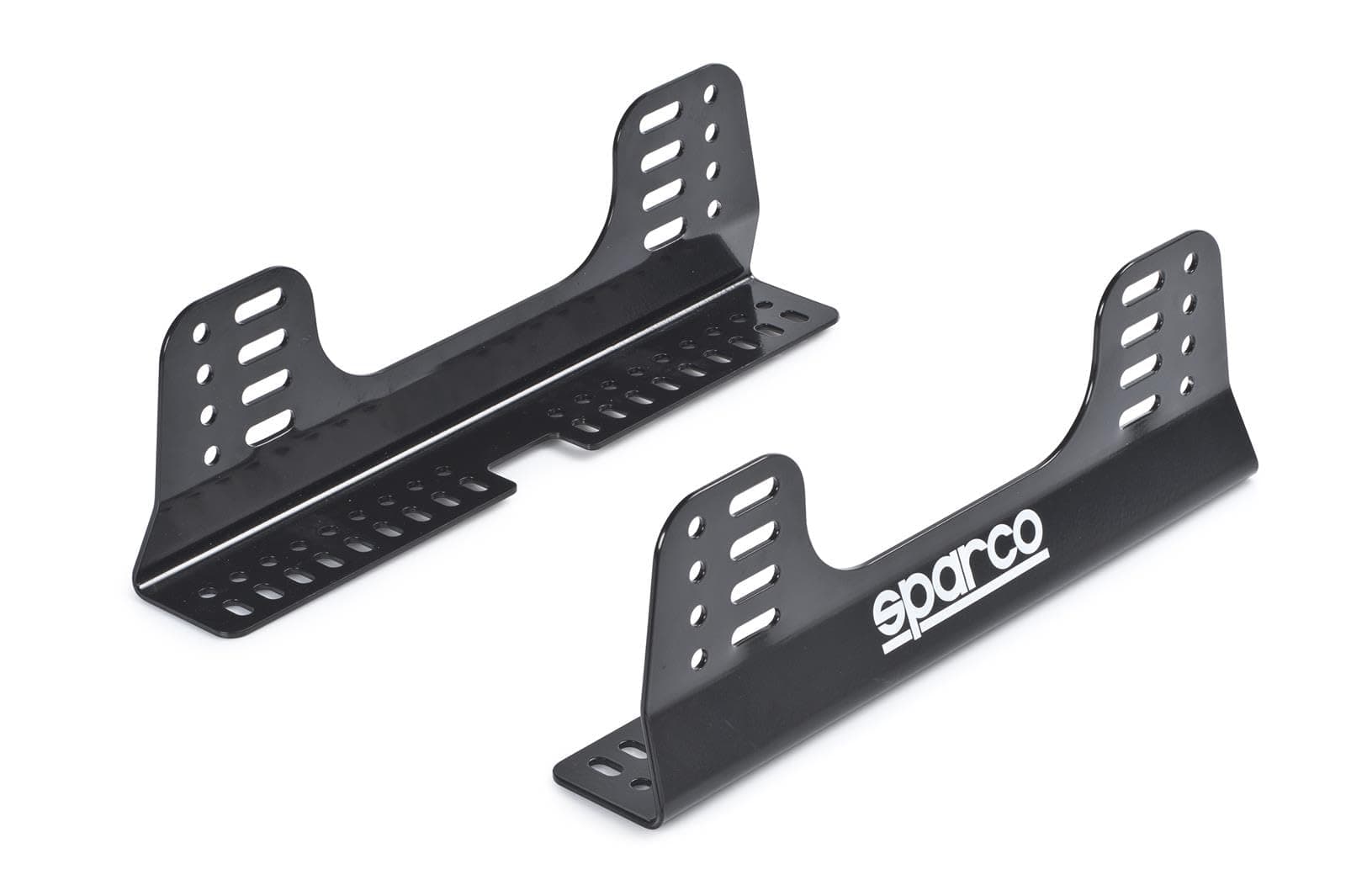 Seat Bracket, Competition, Side Mount, FIA Approved, Adjustable, Steel, Black Powder Coat, Universal, Kit
