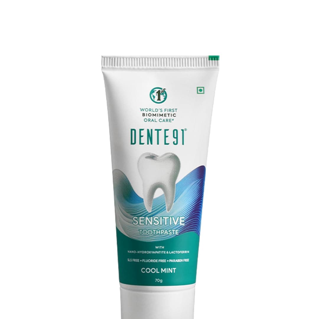 Sensitive Toothpaste, Reduces Hypersensitivity, Strengthens Enamel, Repairs Cavities, Remineralizes Teeth, SLS Free, Fluoride and Paraben Free, Pack of 1, 70gm