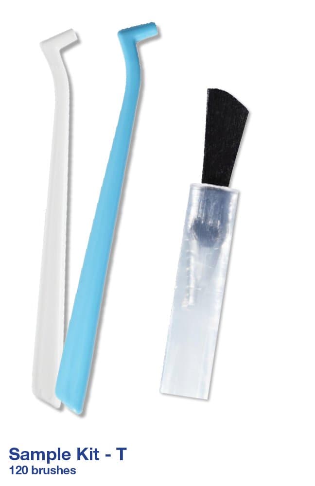 Dental Tapered Composite Brush - 120 Units & 2 Handles