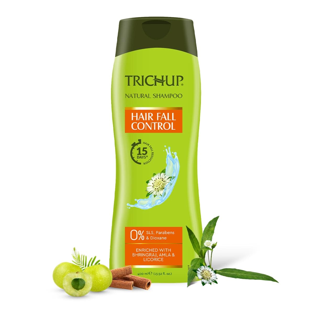 Trichup Hair Fall Control Herbal Hair Shampoo (400 ml) (Pack of 2)(Golden Range)