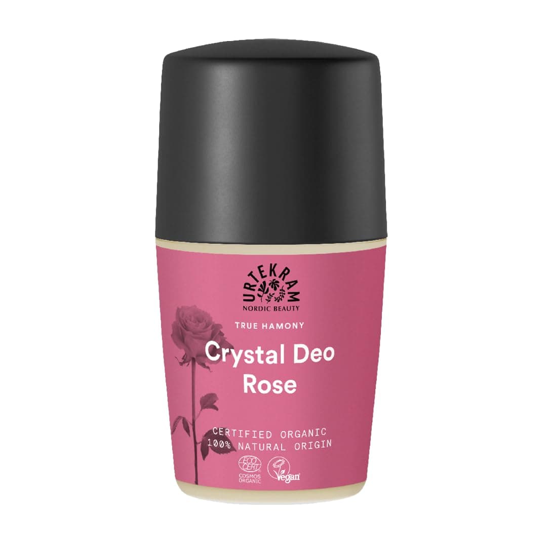 Urtekram Organic Rose Crystal Roll on Deodorant, floral, 50 ml