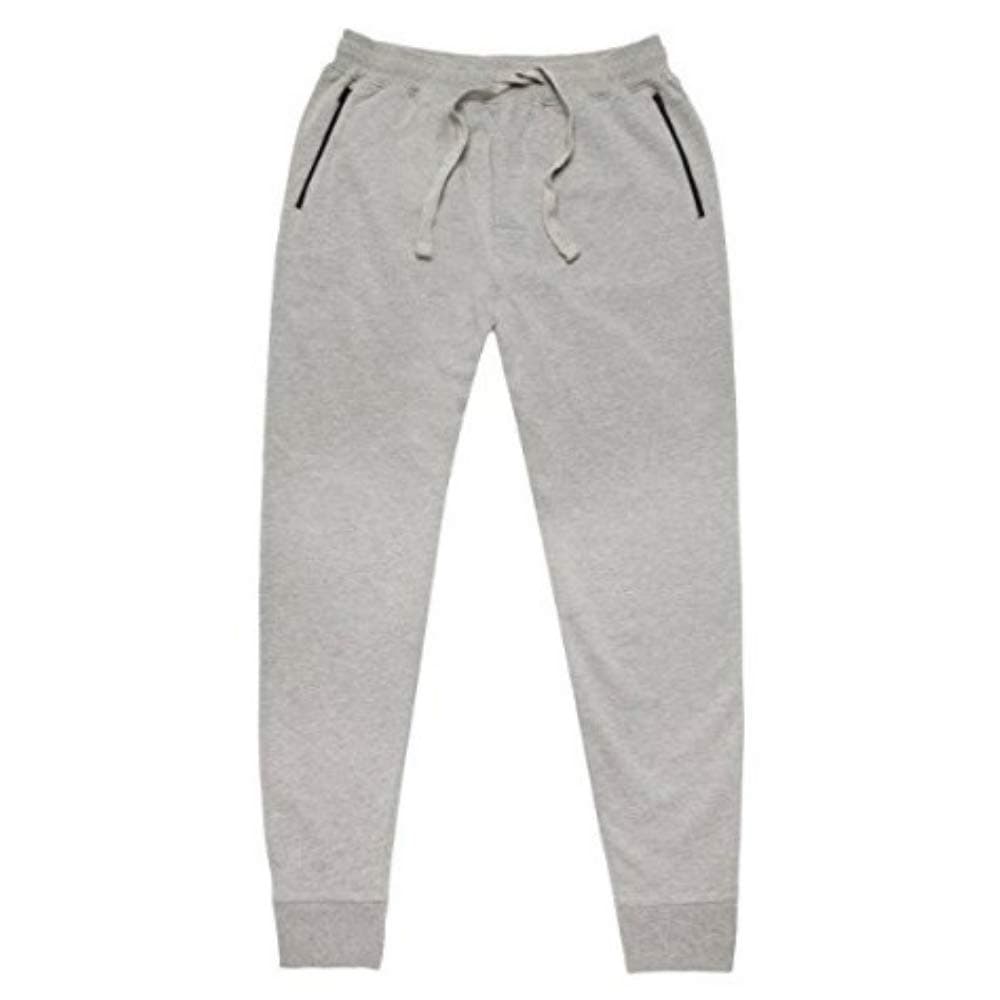 Basic Outfitters Men’s Fleece Drawstring Sweatpants Jogger for Men – Activewear with Zipper Pockets, Drawstring Waistband