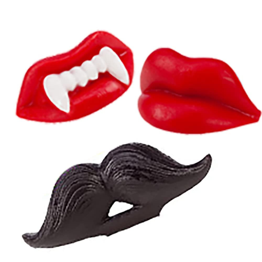 Halloween Original Chewable Disguise, Play Now, Chew Later Wax Candy, Party Favorite Treats (Candy Wax Variety 3 Pack)