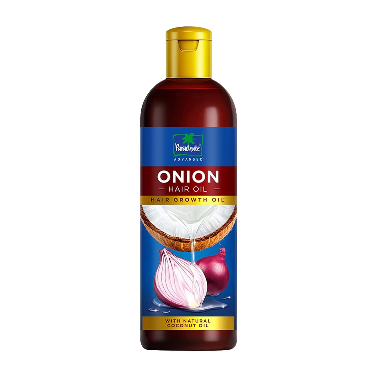 Parachute Advansed Onion Hair Oil for Hair Growth and Hair Loss Control with Natural Coconut Oil and Vitamin E 200ml