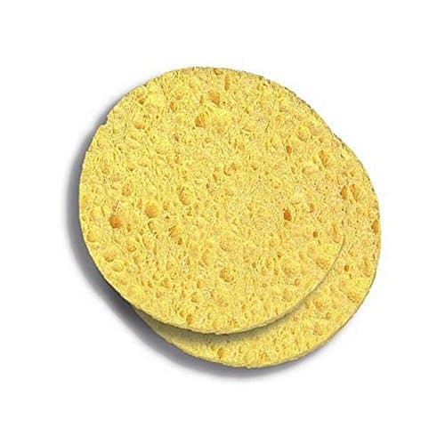 Donegal Face Accessories Deep Cleansing Facial Cellulose Sponge Pads 2pcs YELLOW