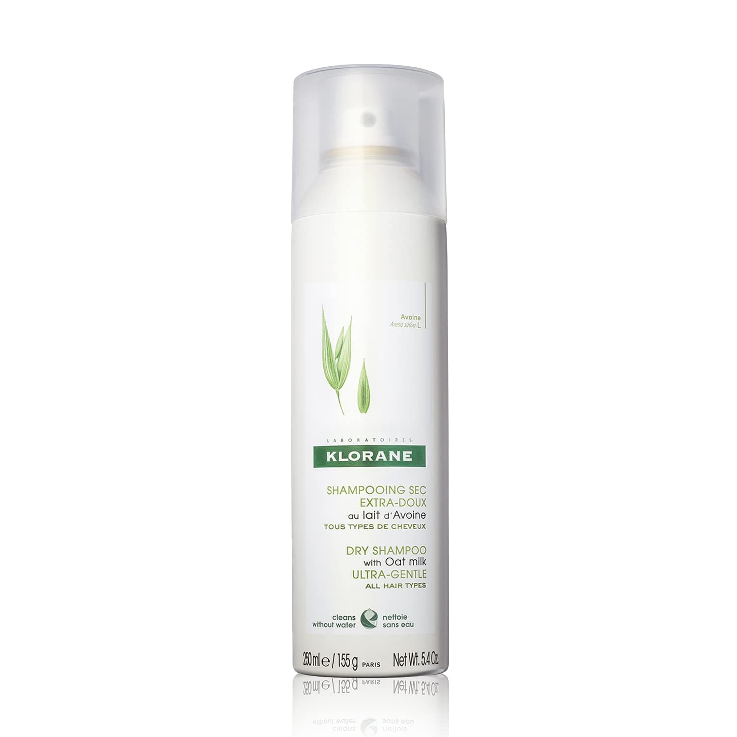 Klorane Ultra Gentle Dry Shampoo with Oat+ - Gentle Formula - Instantly Revives Hair and Eliminates Odor, Dirt, and Oils - Hypoallergenic & Vegan - Paraben & Sulfate-Free - 3.2 oz.