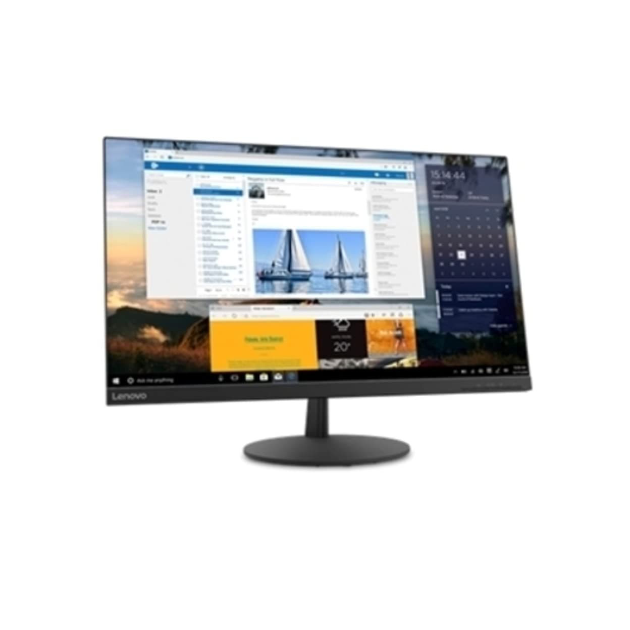 LenovoL27q-30 27-inch QHD Monitor, LCD IPS, LED Backlit, 16:9, FreeSync, 75Hz, 4ms, Narrow Bezels, HDMI, DP, Tilt, VESA Mount