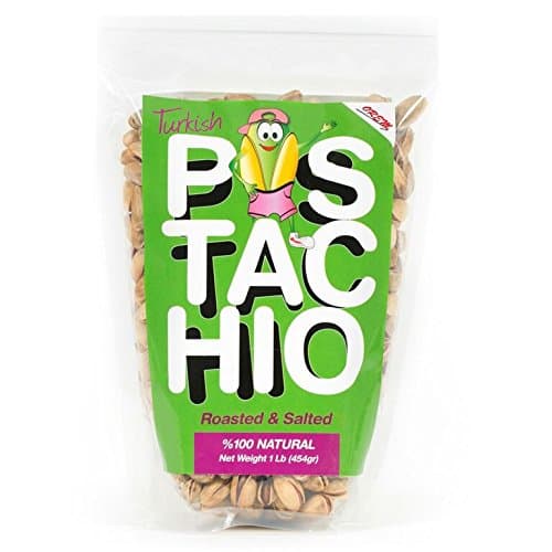 Orem Turkish Pistachios — Perfectly Roasted & Salted in Shell Antep Pistachio Nuts with Resealable Packages — 100% Natural, Fresh, Delicious, Crunchy and Nutritious Snack – Easy to Crack, 16 Ounce