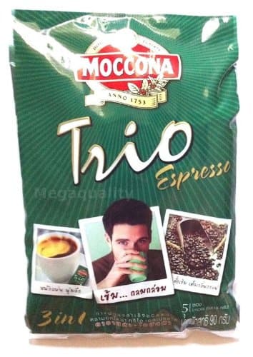 Moccona Trio Instant Coffee Mix Powder 3 in 1 Expresso Made in Thailand