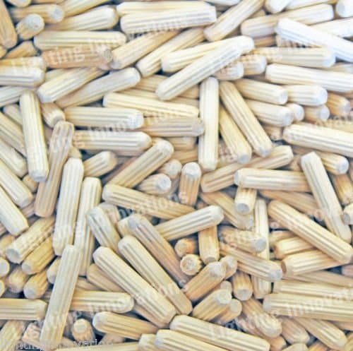 6mm x 30mm Hardwood DOWELS GROOVED Fluted PIN Wooden Wood Beech Dowel Certified (100)