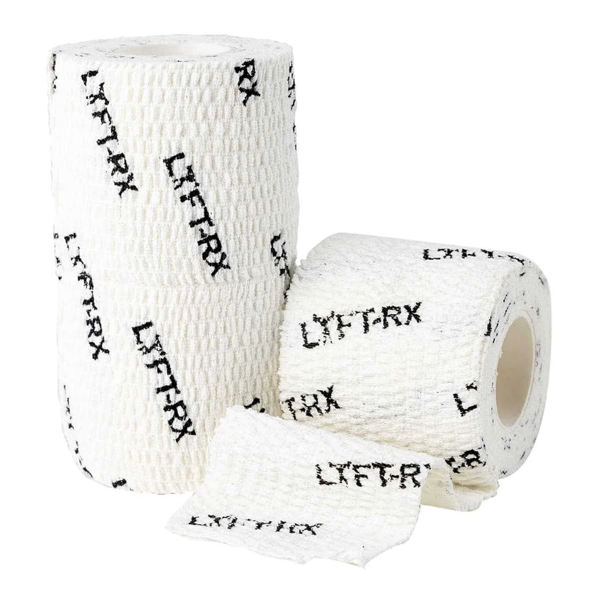 Weightlifting Hook Grip Tape Premium Adhesive Stretch Athletic Tape Sticky, Stretchy, Easy Tear, Thumb Tape for Olympic Weight Lifting, WOD, Hookgrip, Fingers & Thumbs Wrap - White, 3-PACK