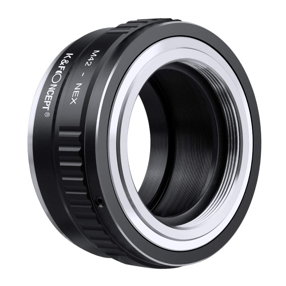 K&F CONCEPT M42 to NEX Lens Mount Adapter, for M42 Screw Mount Lens and Compatible with Sony Alpha E-Mount Cameras