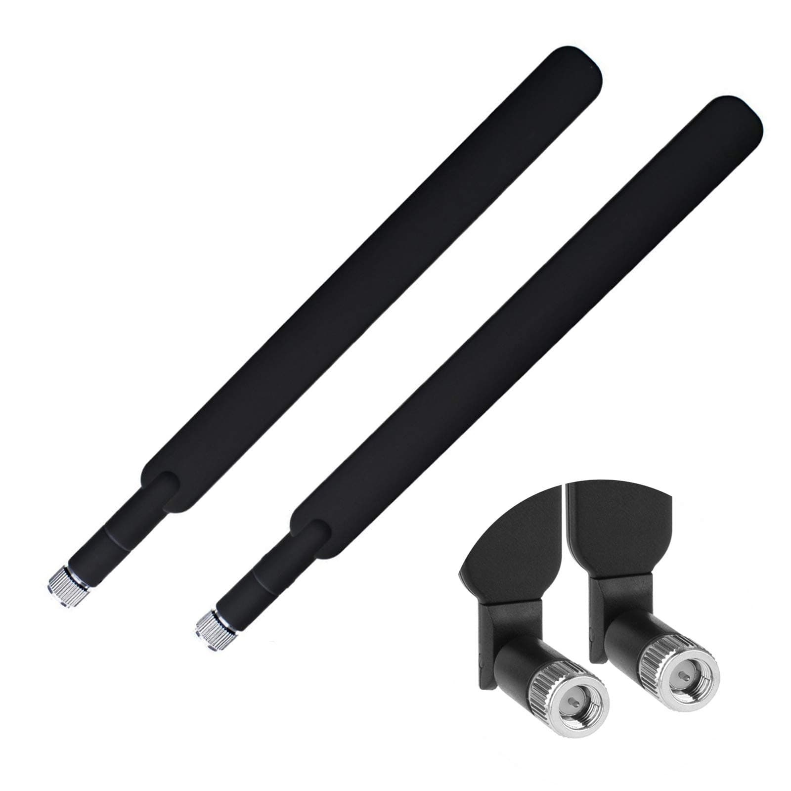 Aigital SMA Antenna 4G LTE High Gain 9dBi WiFi Antenna Dual Band(2.4GHz&5.8GHz) Omni-Directional Antenna 3G/4G/GSM for WiFi Router/Security Camera Huawei B880 E5172E5175 E5186 EB890-2 Pack