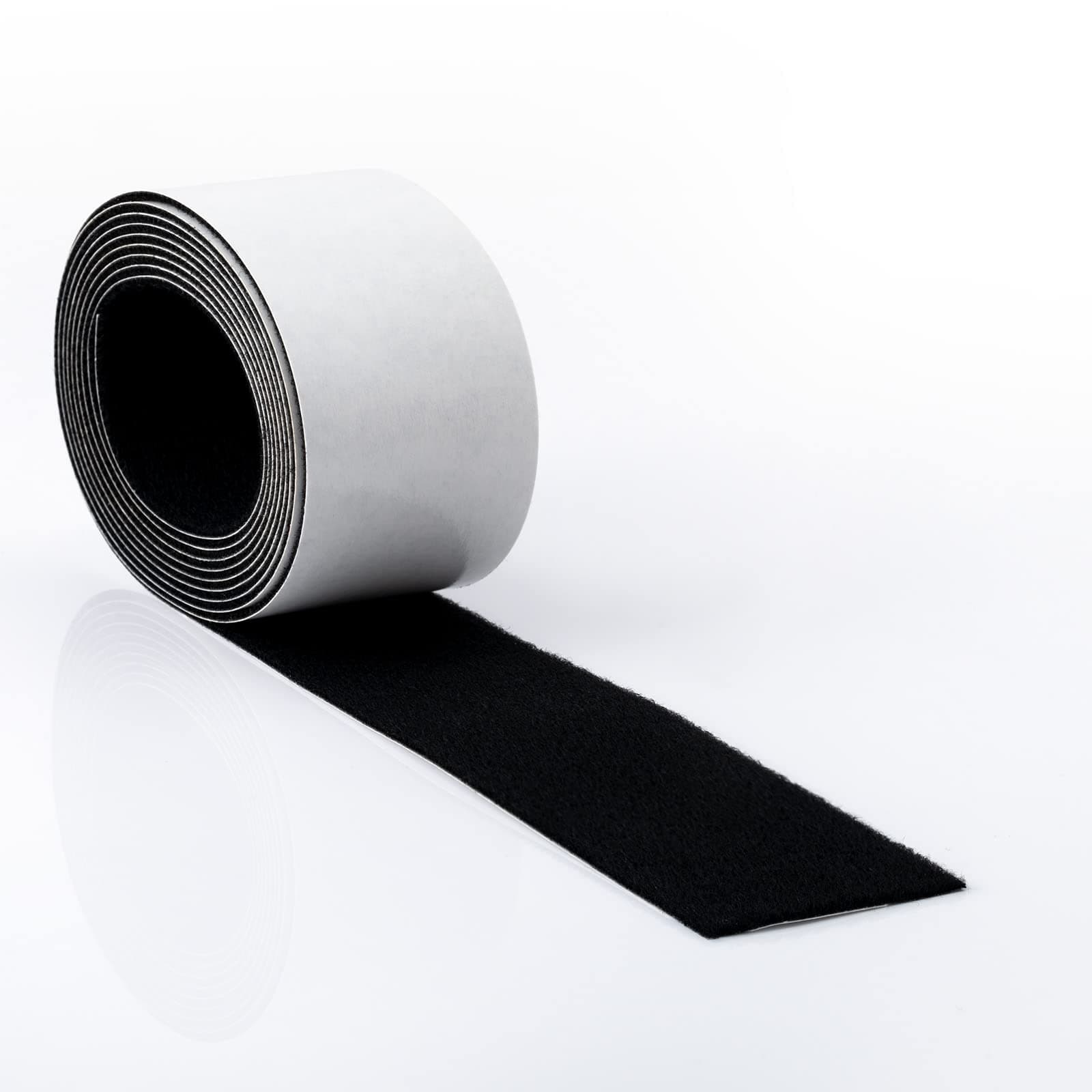 FOSHIO Micro Fiber Felt for Squeegee Edge Wrapping 2 Meters Length - Black Felt to Cover The Edges of Hard Card Squeegees