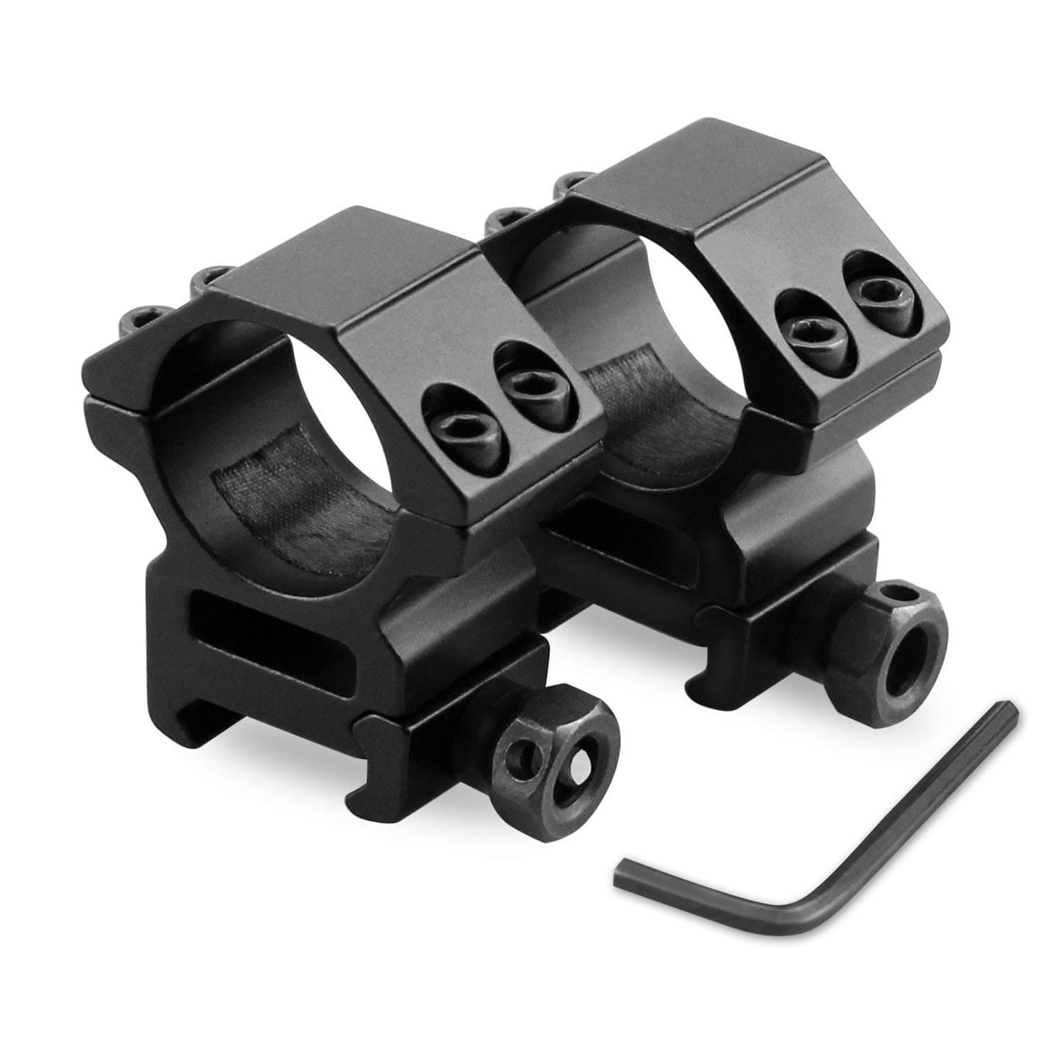 Colin Gladstone Profile Scope Mounts , Modkin Medium Profile Scope Rings for Picatinny/Weaver Rail (Medium profile, 1 inch, Scope Mounts - Pair of 2)