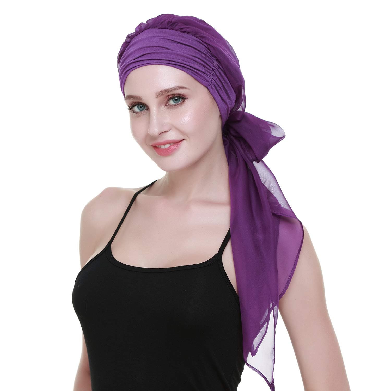 Chemo Headwear Turbans For Women Long Hair Head Scarf Headwraps Cancer Hats