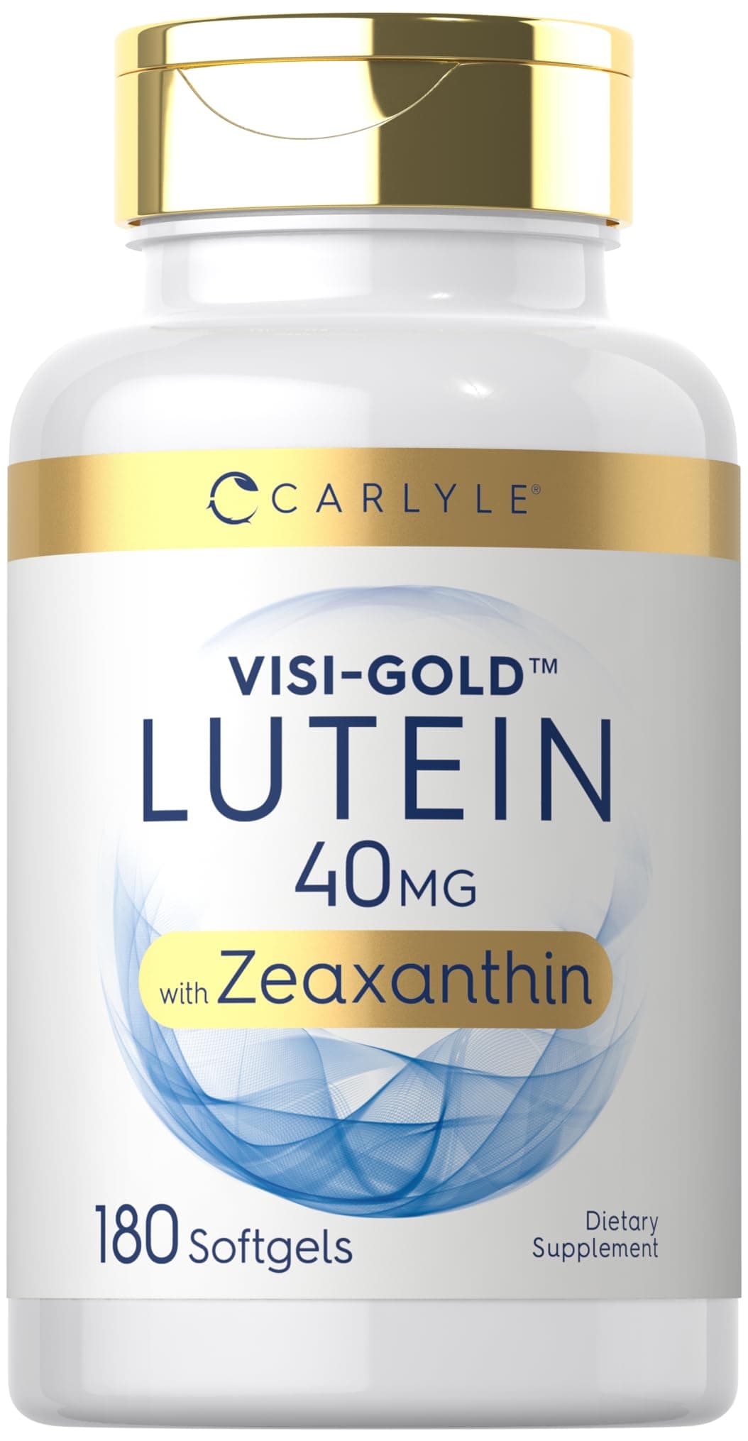 Lutein and Zeaxanthin Supplement | 40mg | 180 Softgels | Pills for Eyes | Eye Health Vitamins | Visi-Gold | Non-GMO and Gluten Free