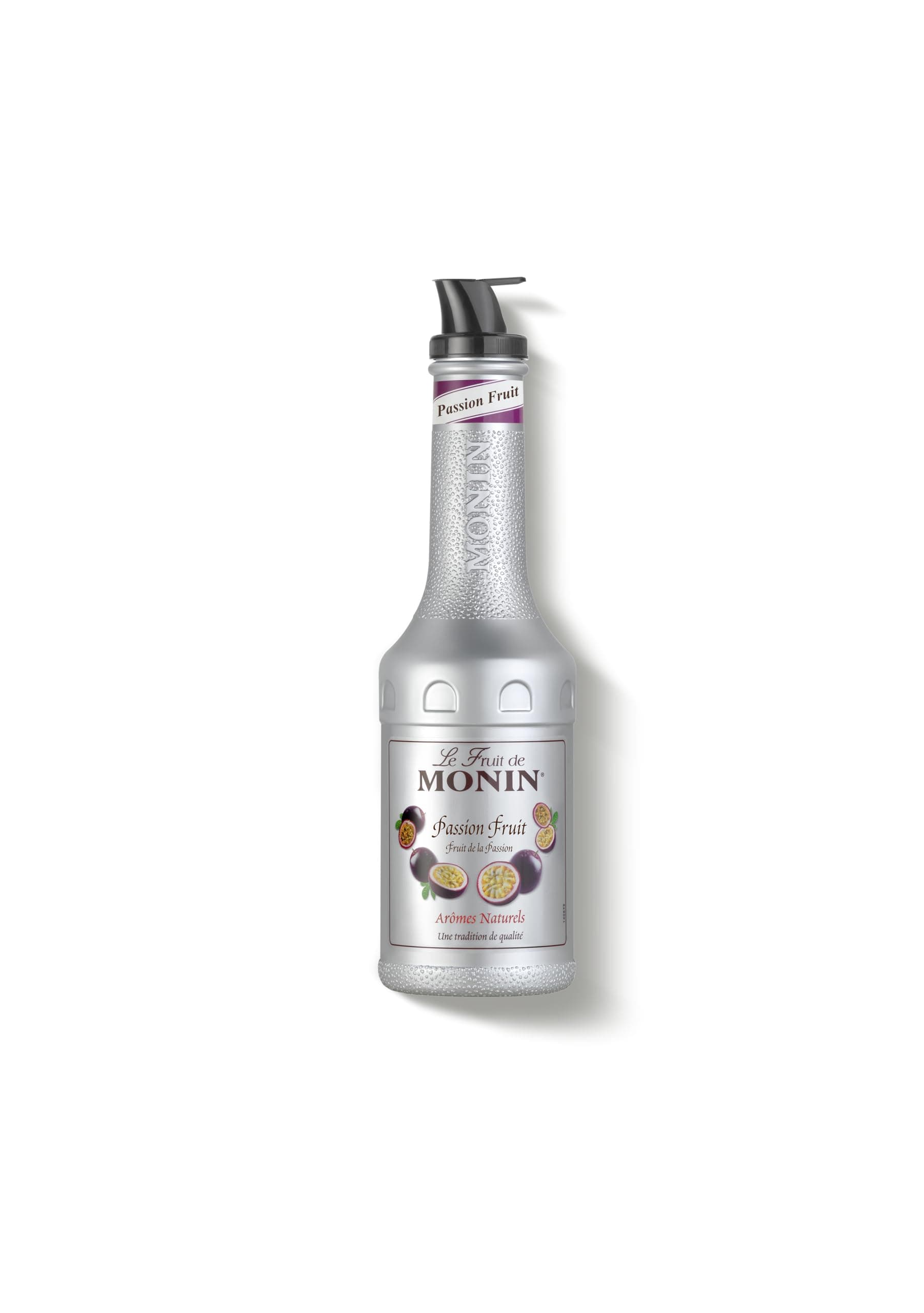 MONIN Passion Fruit Mix Puree 1L for Cocktails and Mocktails. Vegan-Friendly, Allergen-Free, 100% Natural Flavours and Colourings. 2-in-1 Passionfruit Puree and Sugar Syrup Hybrid