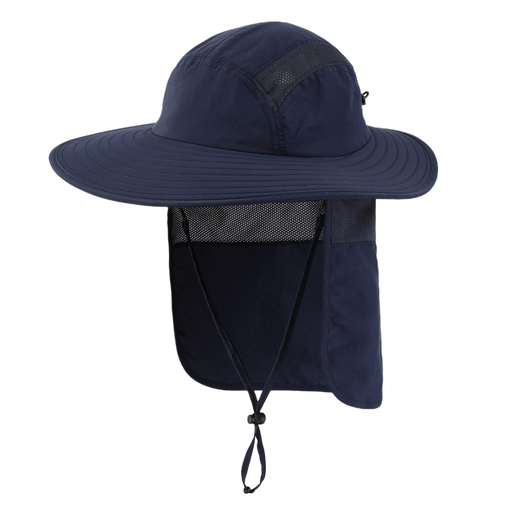 Decentron Adult UPF 50+ Sun Protection Cap Wide Brim Fishing Hat with Neck Flap