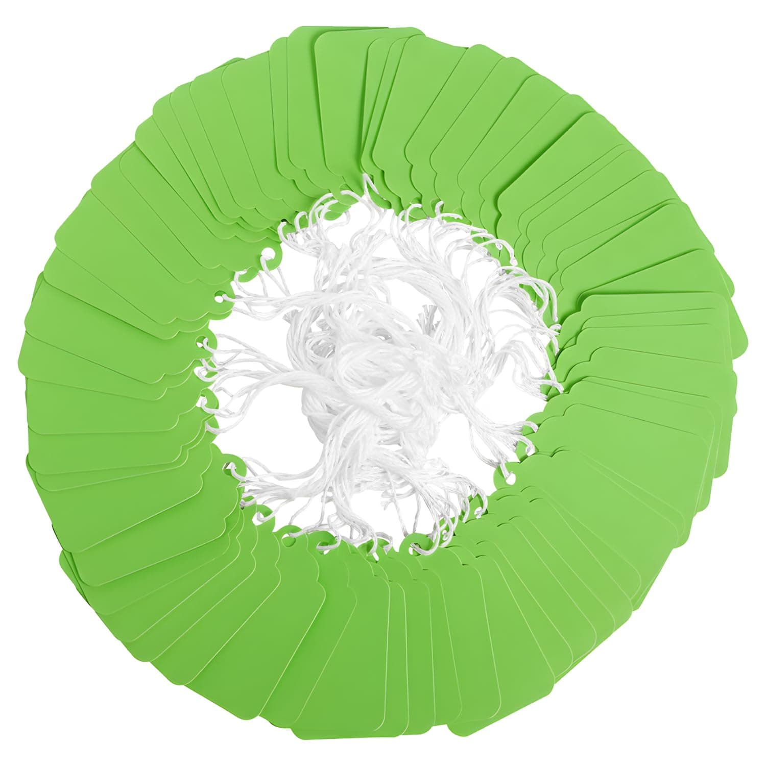 Brothersbox Green Price Tags 240pcs, Matte Tags with Strings Attached Marking Merchandise Hang Labels for Christmas Gifts Jewelry Clothing Garage Yard Rummage Sale Supplies 1.69 x 2.75 inch