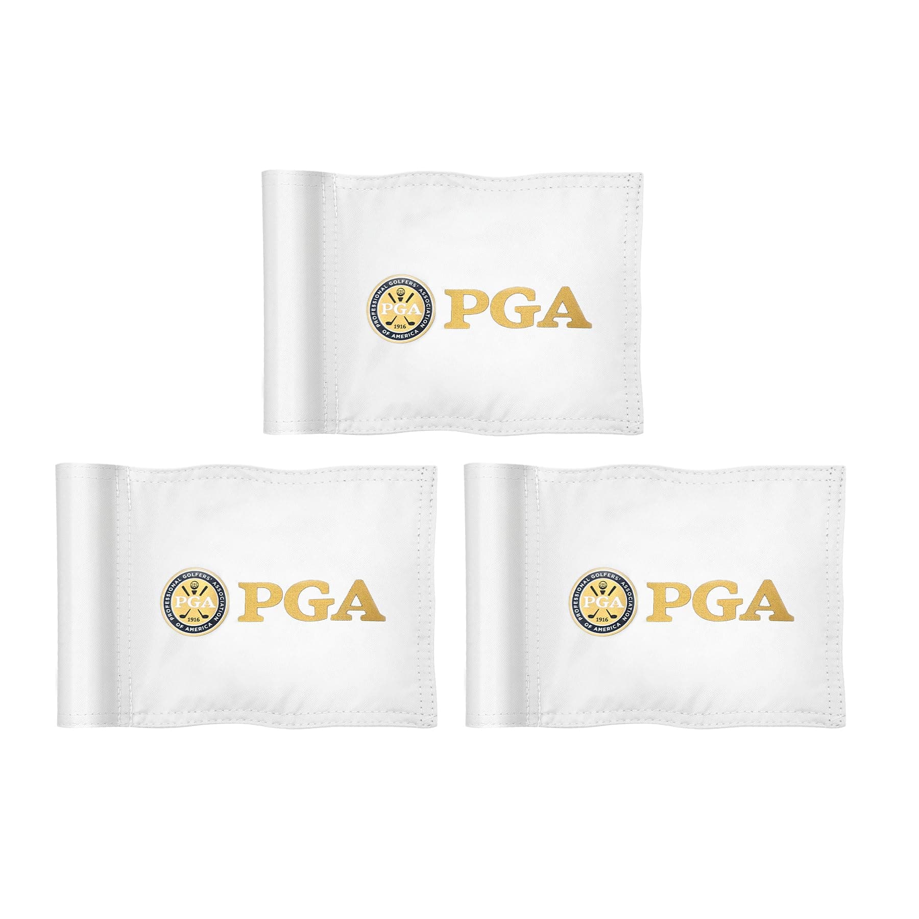 Golf Flag Mini, 8x6 Inch, Dual-Layer Silk-Printed, Fade-Resistant 420D Nylon, Tube Insert, Ideal for Backyard Practice Putting Green