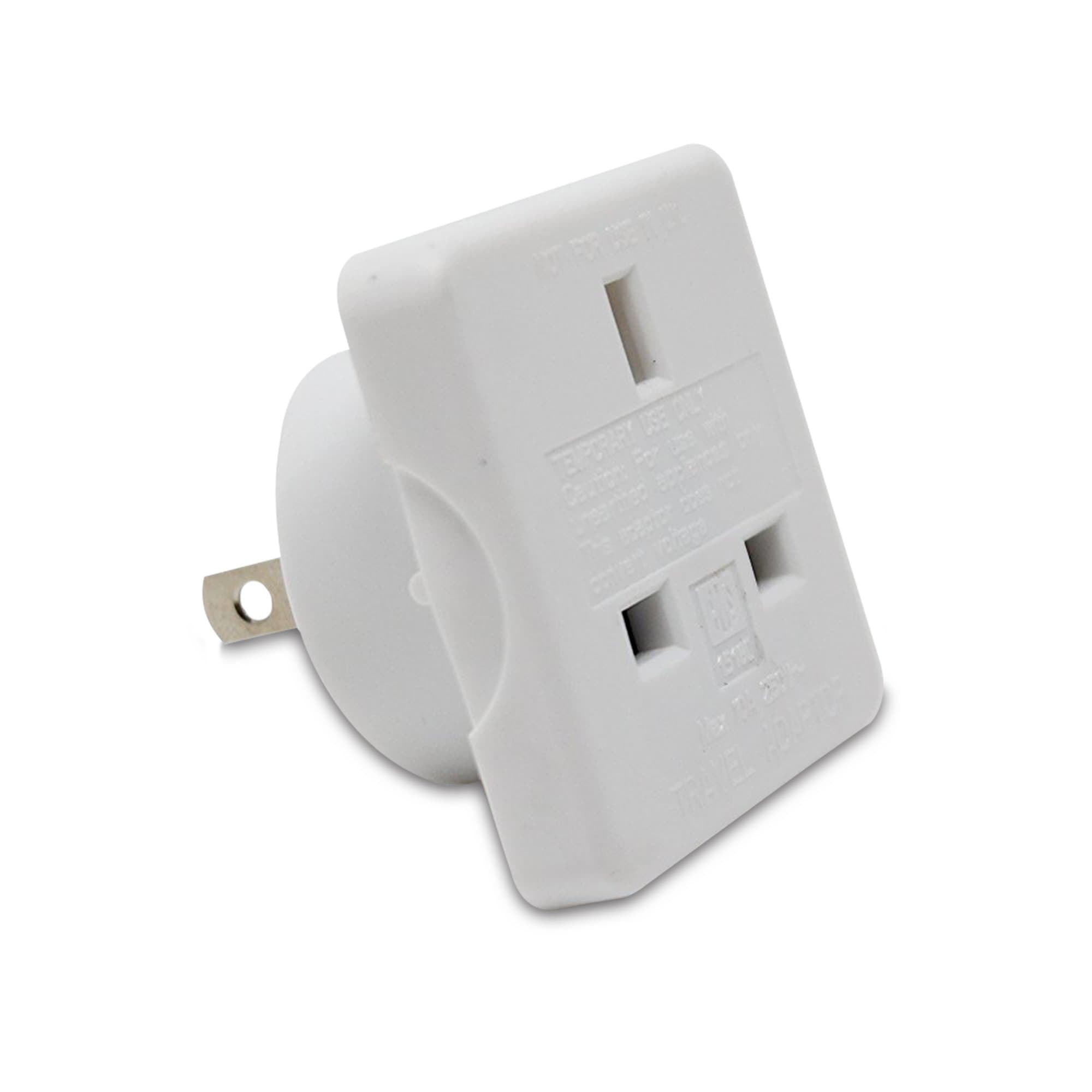 DabbersIT UK to US Travel Adaptor - Converts UK Plug to US Sockets. For USA, Canada, Full country list supplied in description (Pack of 1)