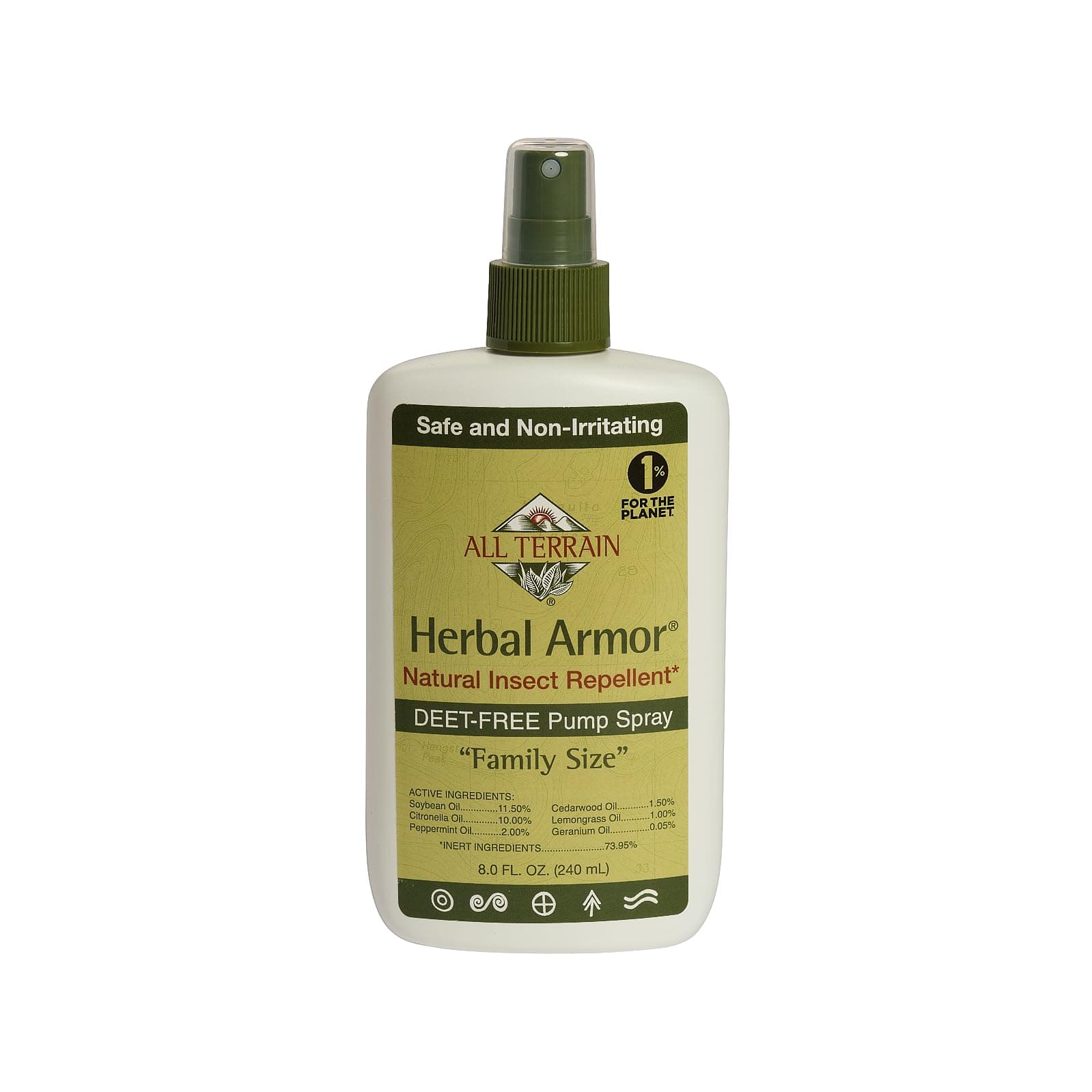 All Terrain Herbal Armor Natural Insect Repellent Deet-Free Pump Spray 240 ml