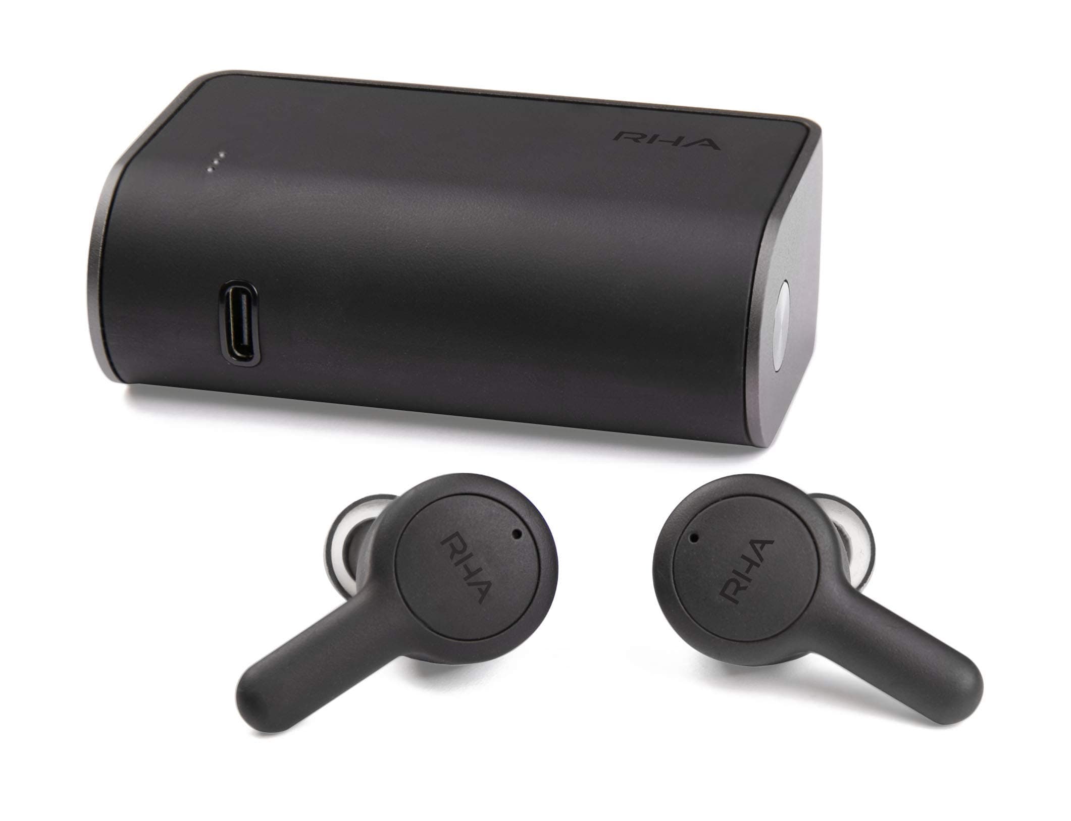 RHA TrueConnect: True Wireless Earbuds with Bluetooth 5 & Sweatproof for Sport Activity (Black)
