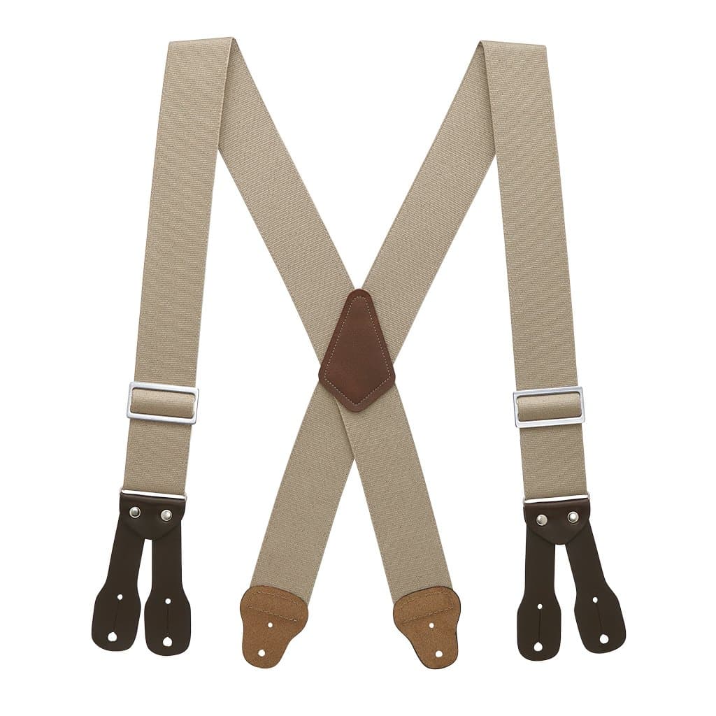 Suspender Store 2-Inch Wide Low-Stretch Logger Suspenders - Industrial Button - 5 Colors & 4 Sizes Includeing Big & Tall
