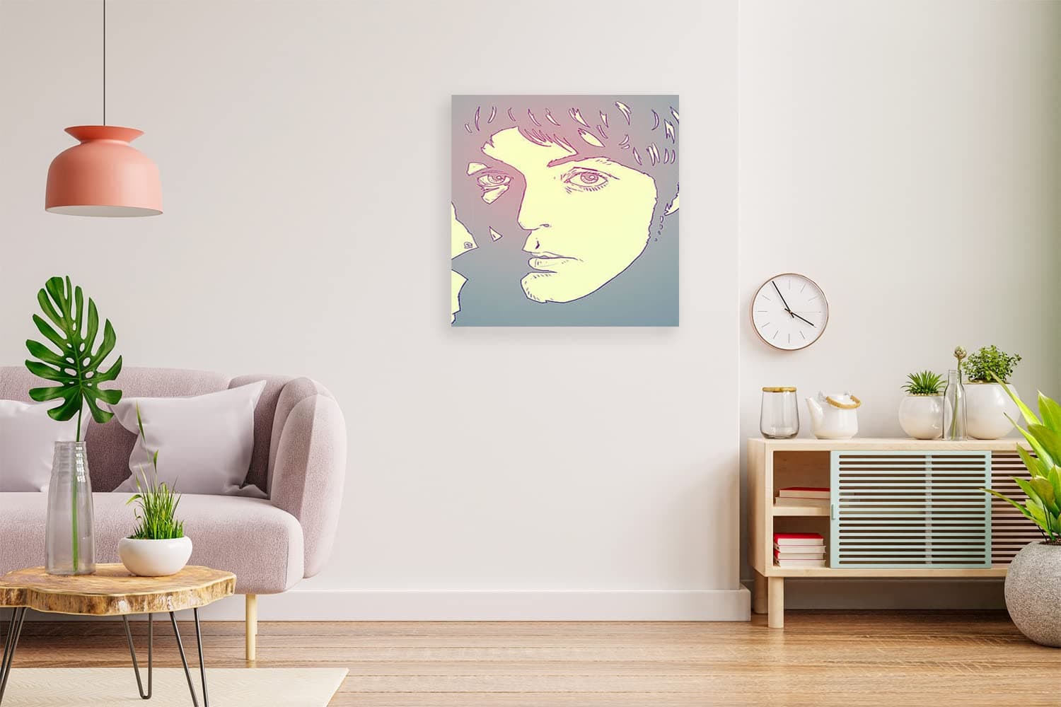 VERRE ART Printed Framed Canvas Painting for Home Decor Office Wall Studio Wall Living Room Decoration (14x14inch Wrapped) - Paul McCartney (2)