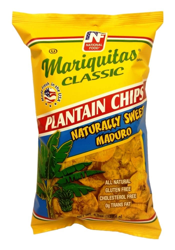 Mariquitas Plantain Chips, Ripe, 4.5 Ounce (Pack of 12)