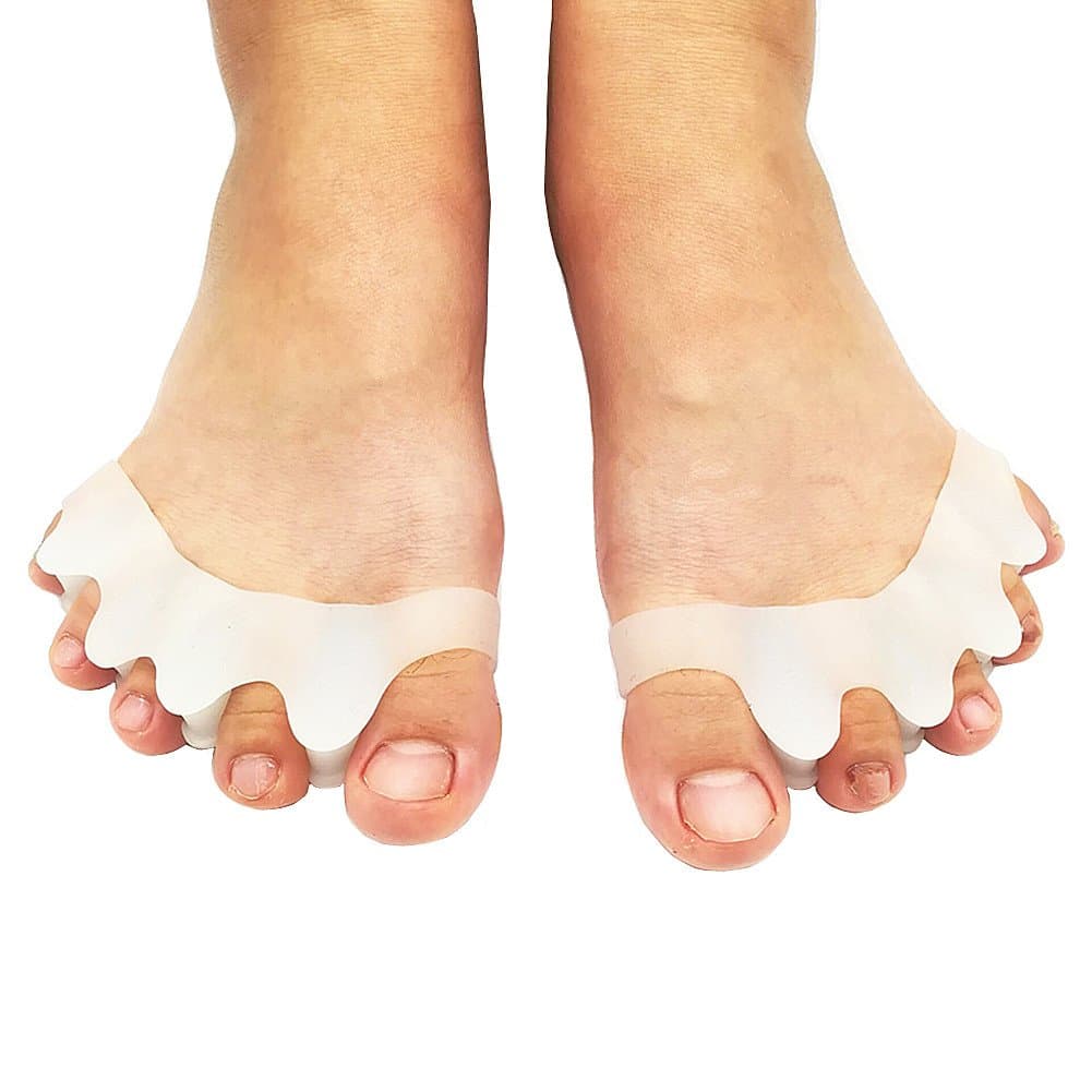 Gel Toe Separator and Toe Spacers Toe Stretchers for Yoga Bunion Foot Pain Relief for Men and Women (2 pair)