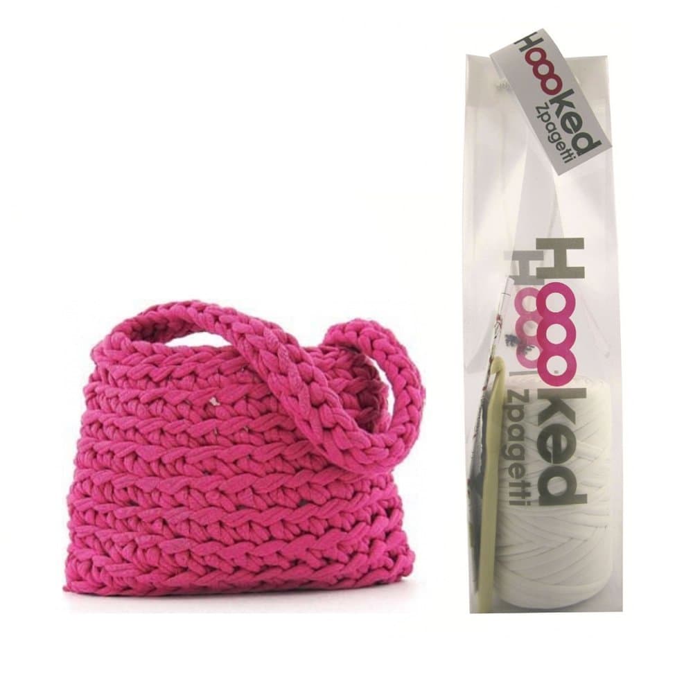Hoooked Zpagetti Lucca Handbag Crochet Kit - Pink