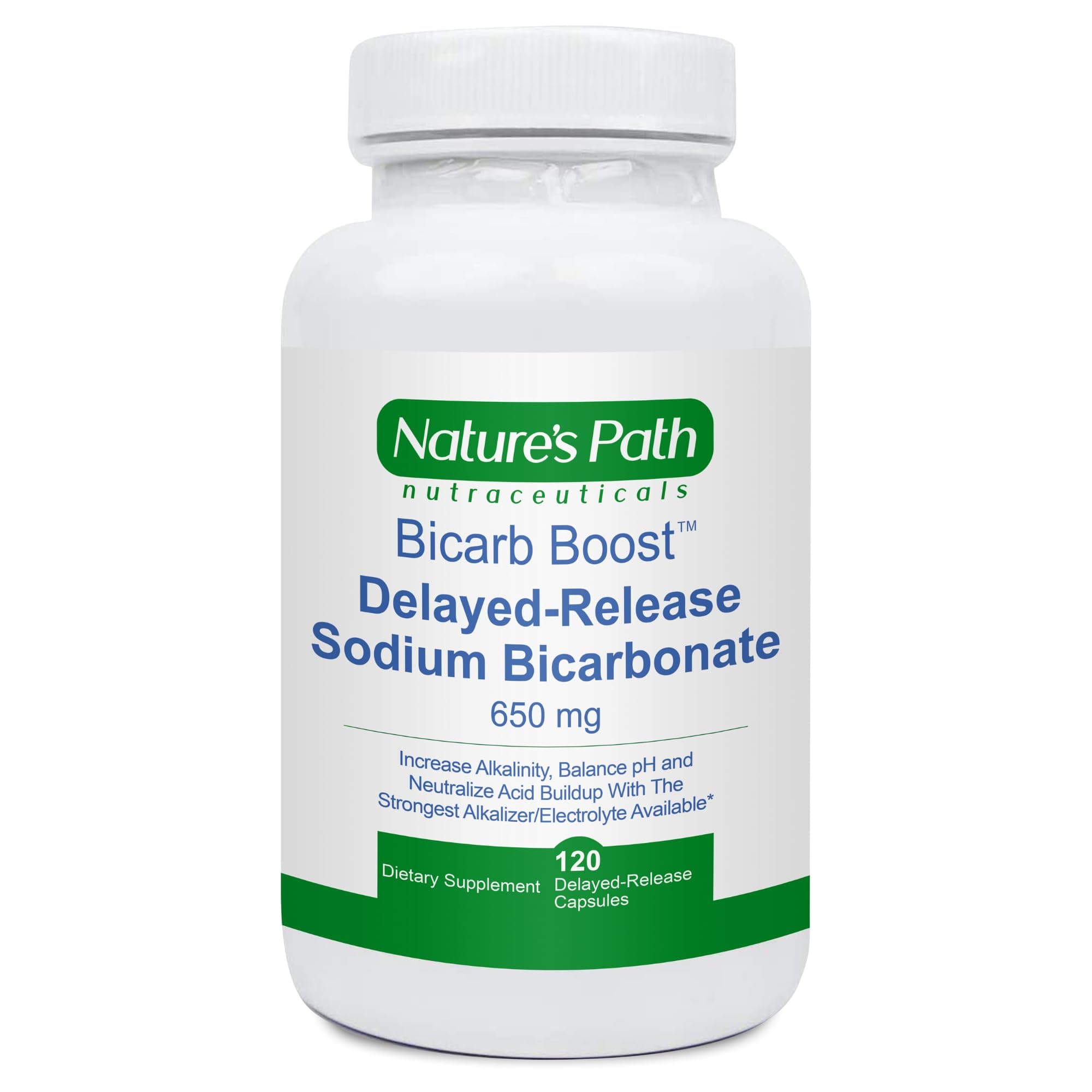 Sodium Bicarbonate 650 mg Tablets - Strongest Alkaline Tablets - Electrolyte Supplement & Keto Electrolyte Pills, Salt Hydration & Rehydration, Endurance, Stamina: 120 Capsules
