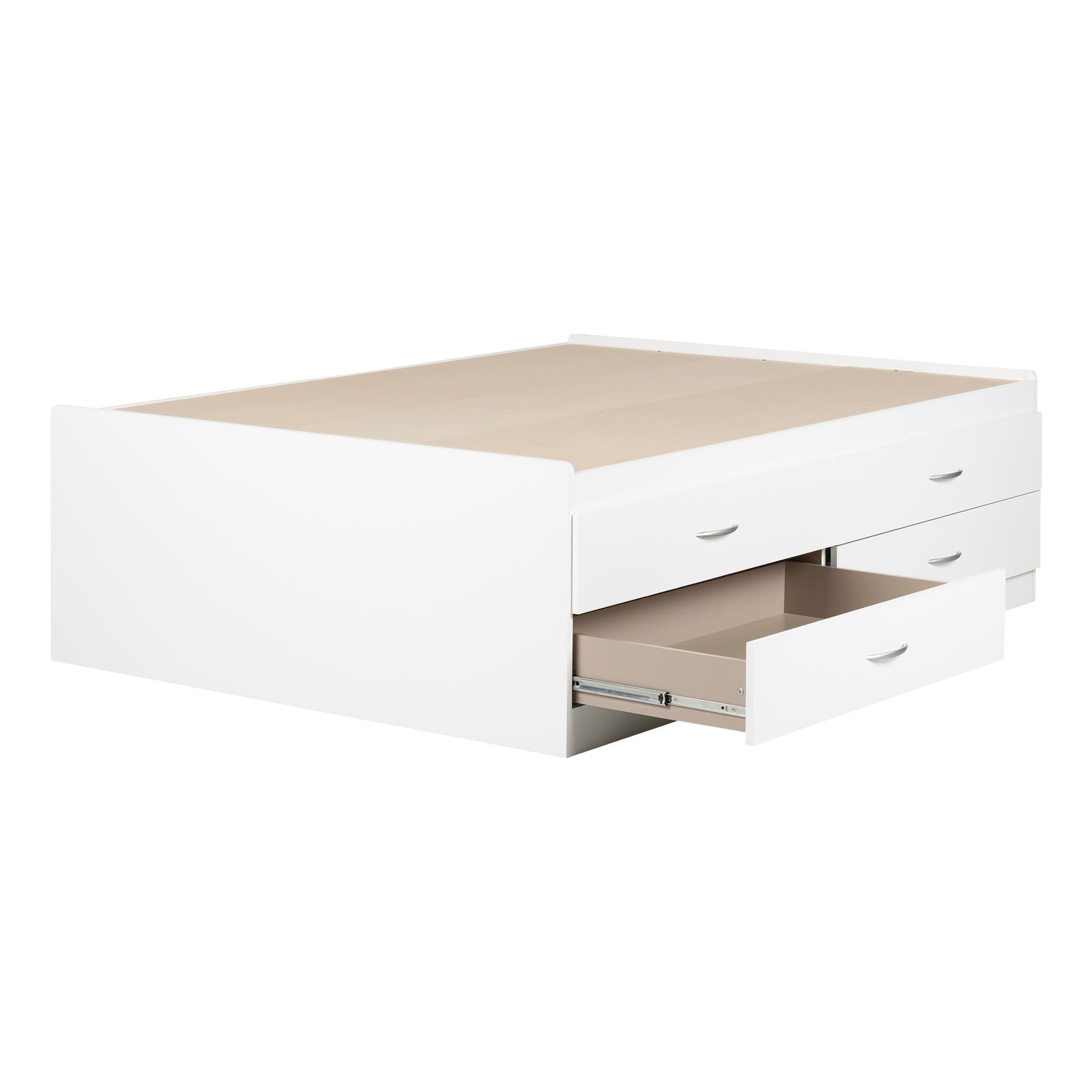 South Shore 4 Drawers Step One Full Captain Bed (54''), 54", White