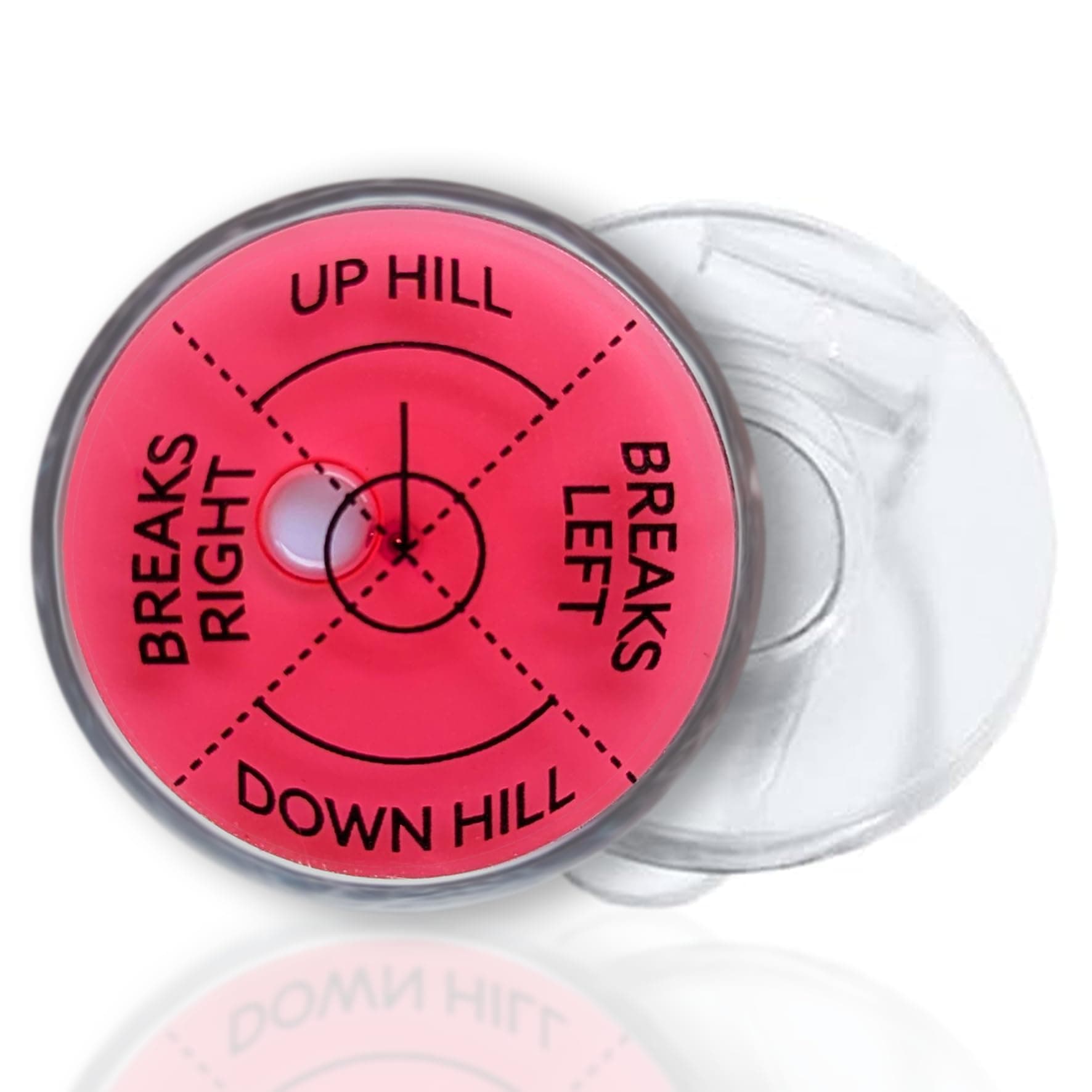 Premium Golf Green Reader Level Ball Marker with High Precision Putting Green Reading Aid | Level Head Golf Marker with Bubble Level | Giftable True Aim Ball Marker Golf Accessories