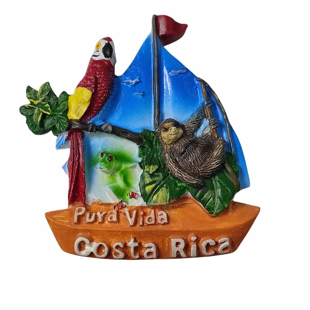 3D コスタリカ 冷蔵庫 マグネット 旅行 お土産 冷蔵庫 装飾 マグネット ステッカー 手描き クラフト コレクション