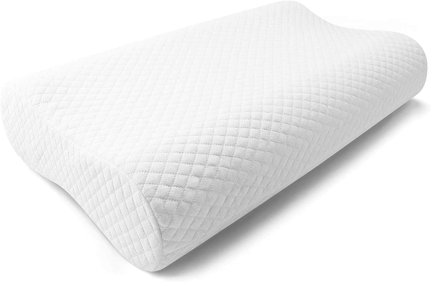 D Raaman International Memory Foam Pillow,Orthopedic Pillow for Neck Pain,Orthopedic Contour Pillow Support for Back,Stomach,Side Sleepers